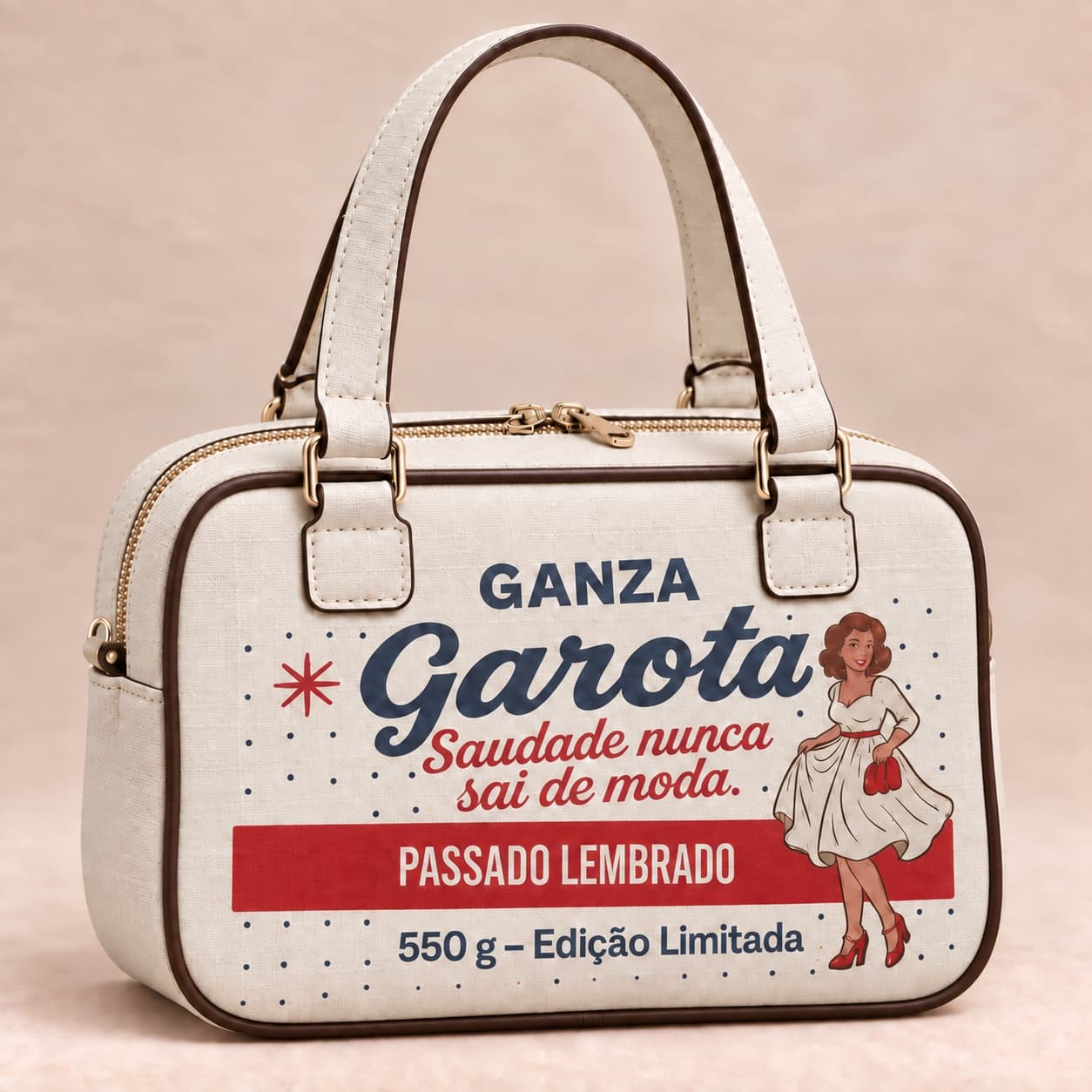 Bolsa Garota — Creme
