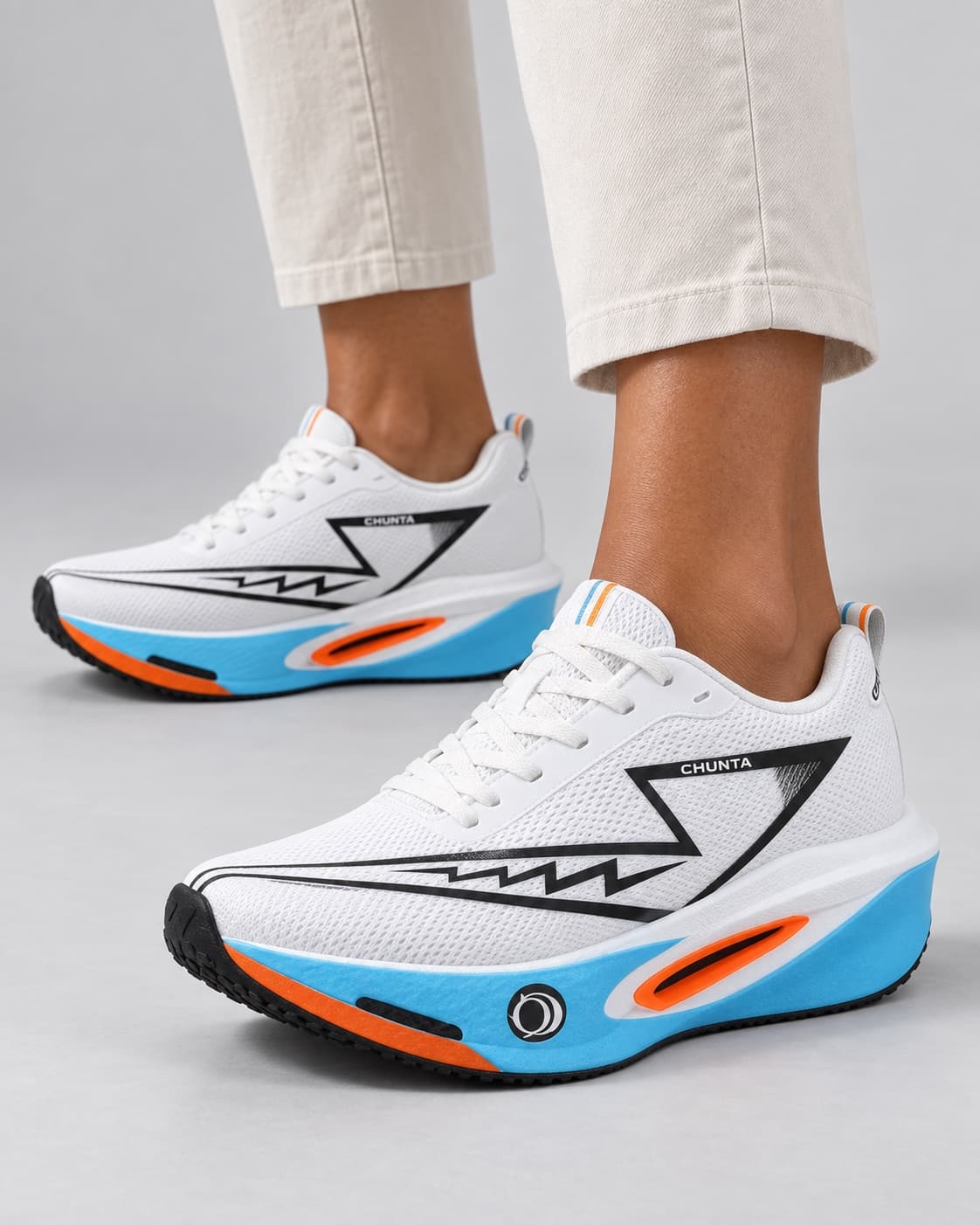 Tênis CHUNTA branco e azul — Branco