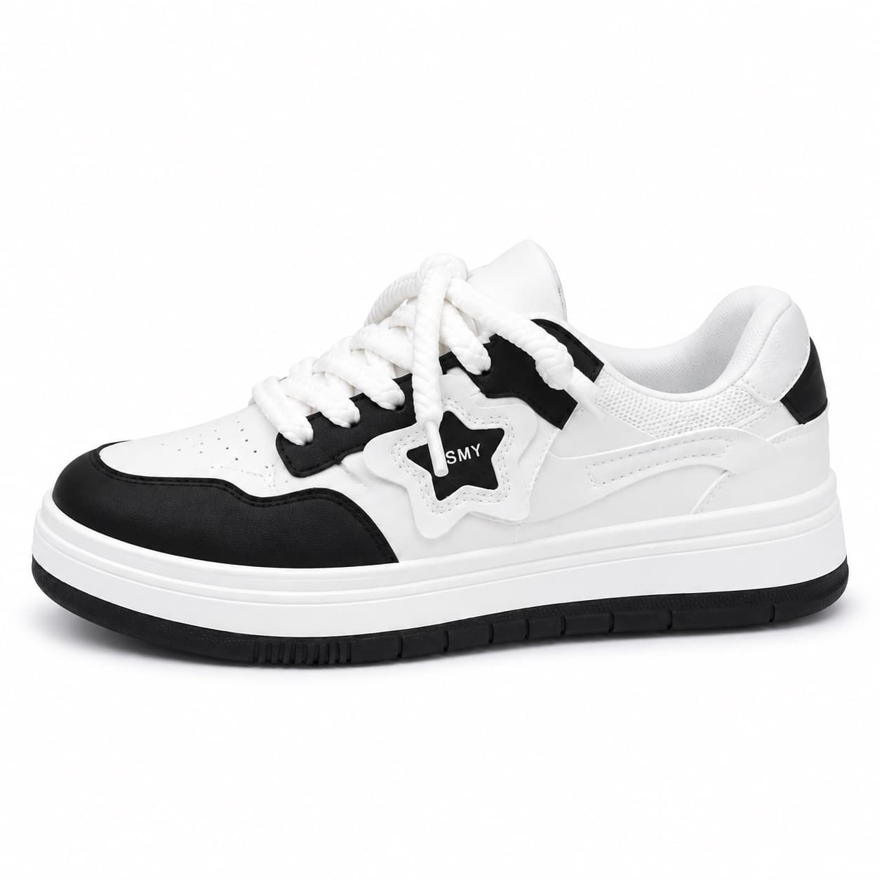 Black and white sneaker
